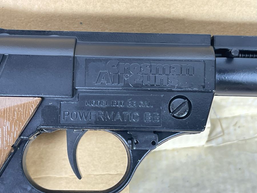 Collectible Vintage Crosman Air Guns Automatic BB Pistol Model 1600 Powermatic With Original Box [Photo 8]
