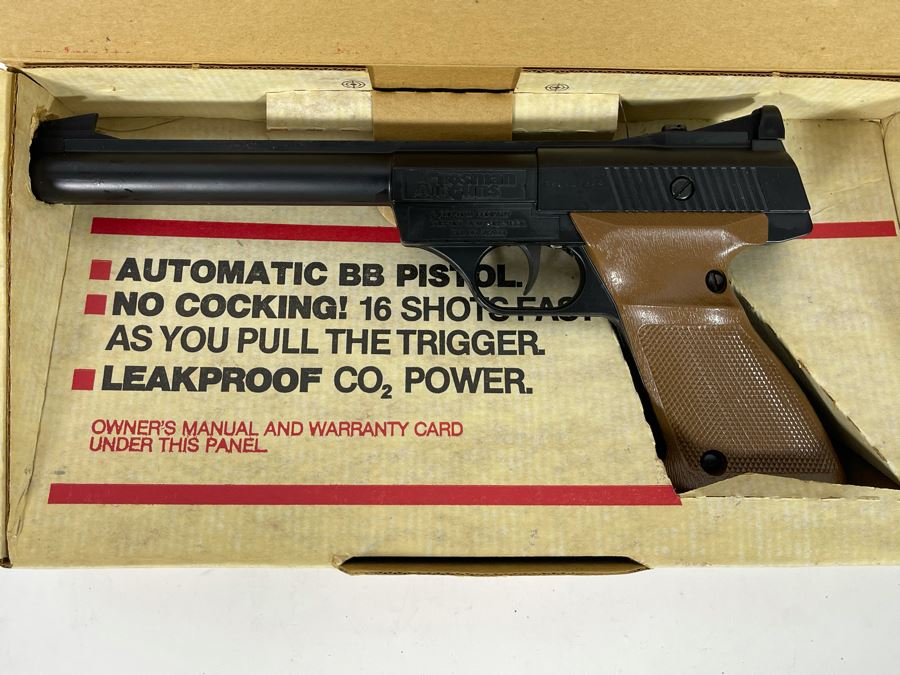 Collectible Vintage Crosman Air Guns Automatic BB Pistol Model 1600 Powermatic With Original Box [Photo 4]