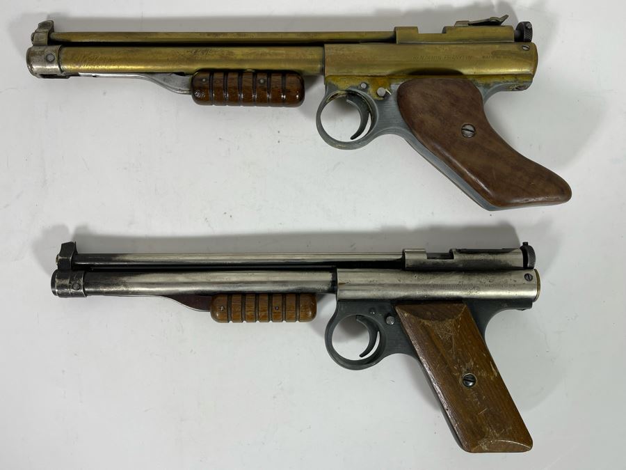 Pair Of Collectible Vintage Benjamin Target Pistols Model 137 BB Guns [Photo 3]