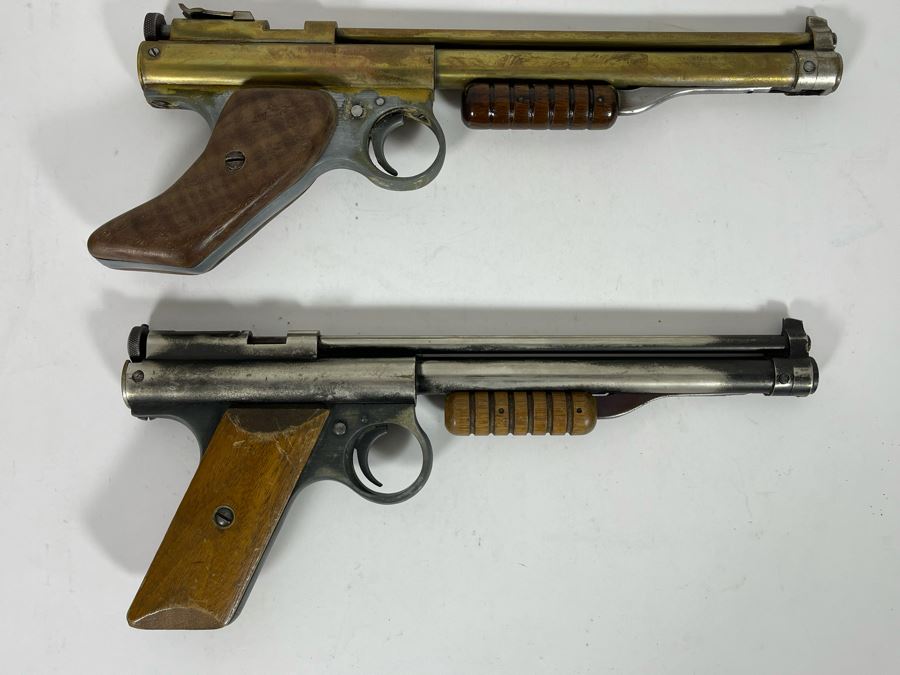 Pair Of Collectible Vintage Benjamin Target Pistols Model 137 BB Guns [Photo 8]