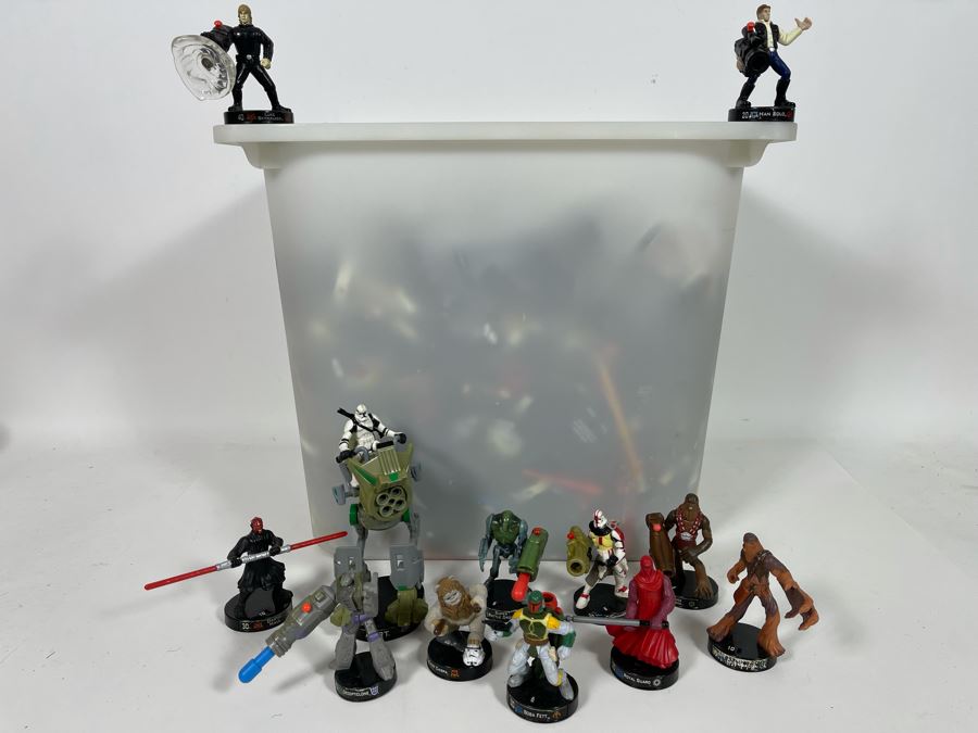 Huge Lot Of LFL Hasbro Attacktix Battle Masters Figures Star Wars ...