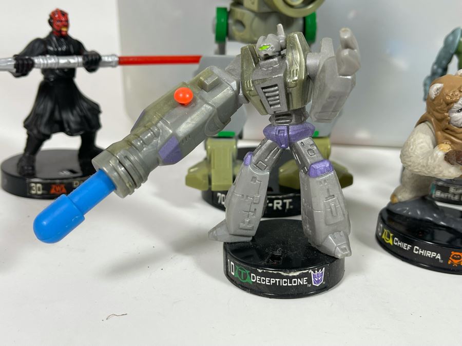 Huge Lot Of LFL Hasbro Attacktix Battle Masters Figures Star Wars Transformers Over 190 Figures In Bin Approximately 190 Figures [Photo 6]