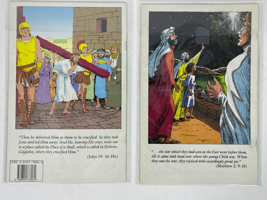 Pair Of Vintage Marvel Comic Books: The Life Of Christ And The Easter Story [Photo 7]
