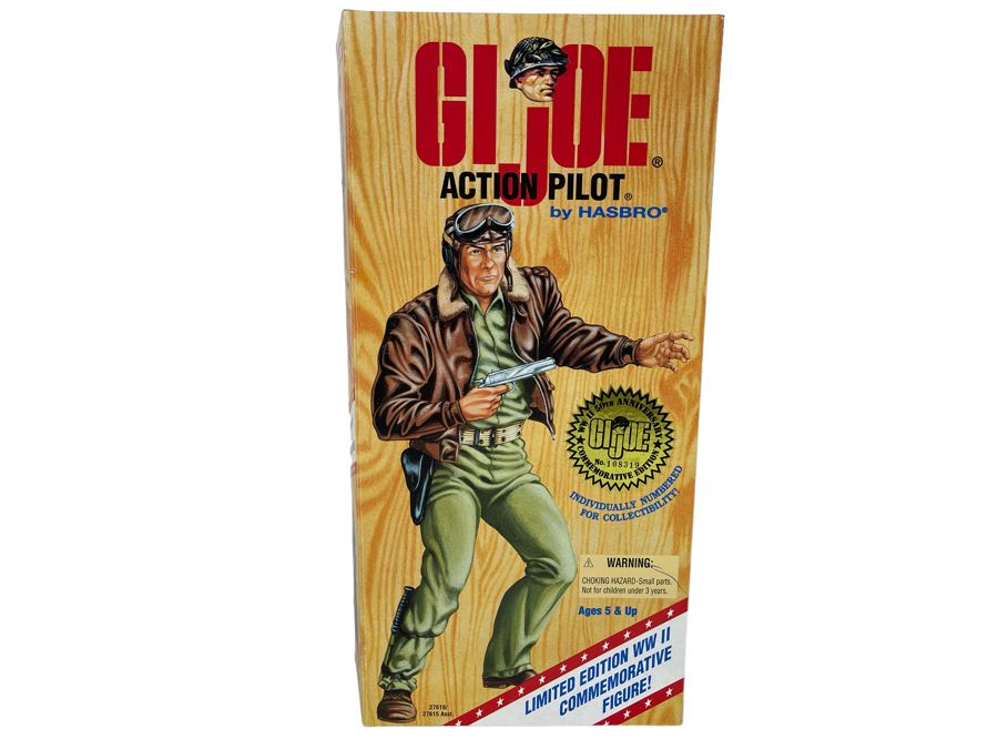 Vintage Limited Edition WWII 50th Anniversary Commemorative Edition GI Joe Action Pilot By Hasbro New In Box 11.5H [Photo 1]