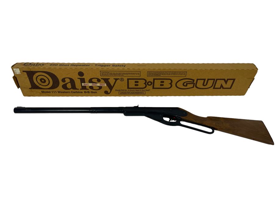 JUST ADDED - Collectible Daisy Model 111 Western Carbine BB Gun With Box