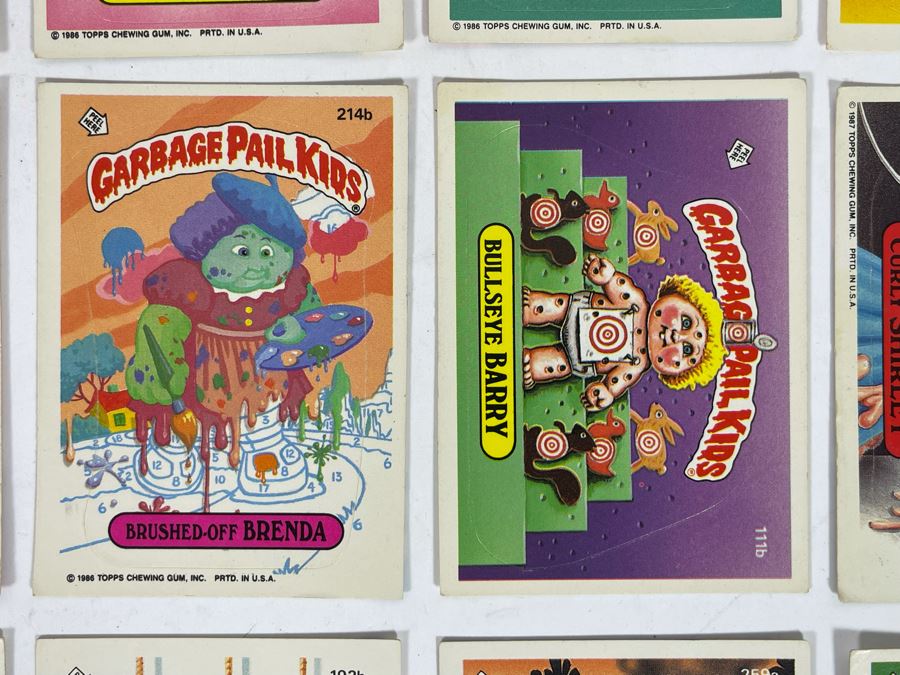 JUST ADDED - Set Of Twelve Original Eighties Pop Culture Garbage Pail Kids Stickers Cards [Photo 6]