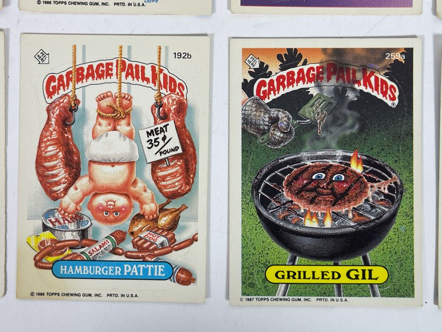 JUST ADDED - Set Of Twelve Original Eighties Pop Culture Garbage Pail Kids Stickers Cards [Photo 9]