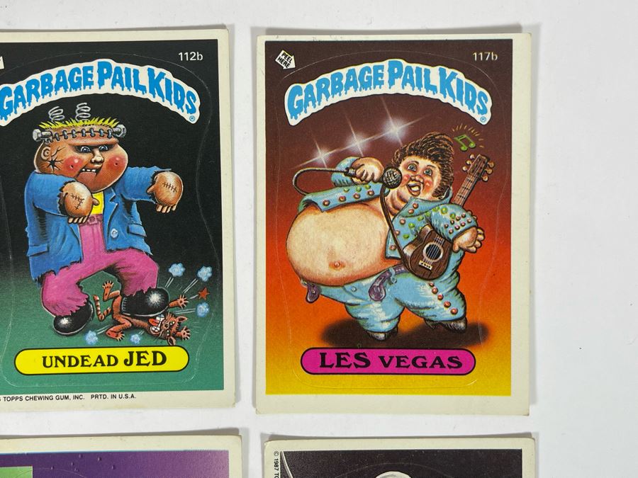 JUST ADDED - Set Of Twelve Original Eighties Pop Culture Garbage Pail Kids Stickers Cards [Photo 4]