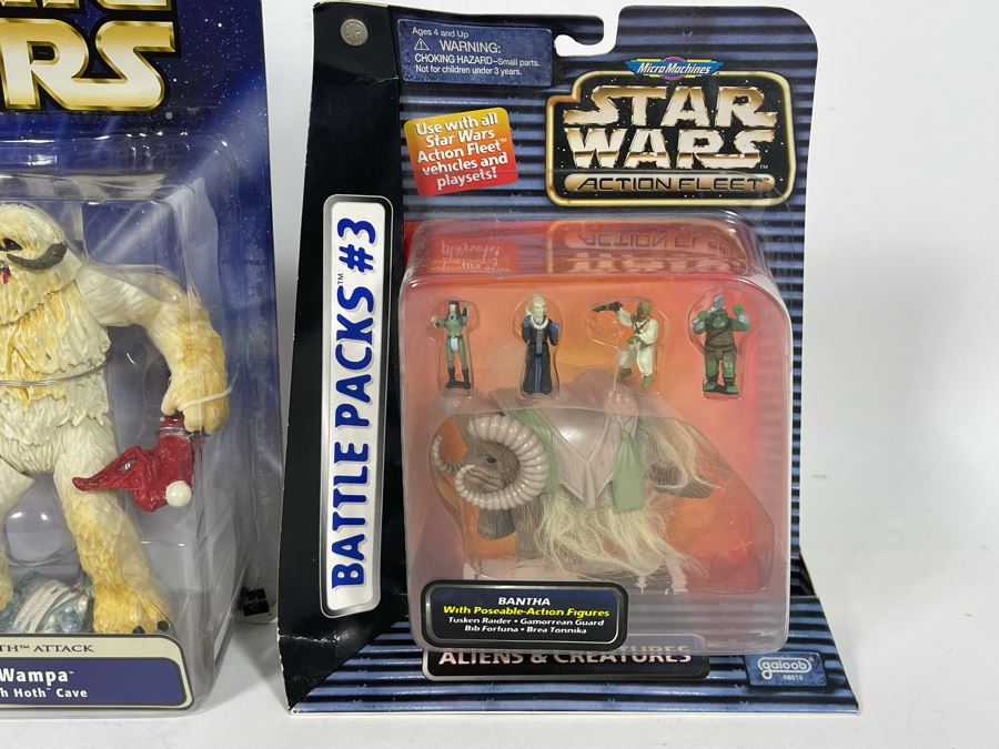 JUST ADDED - New Old Stock Star Wars Wampa With Hoth Cave Action Figure And Star Wars Micro Machines Aliens & Creatures Action Figures [Photo 4]