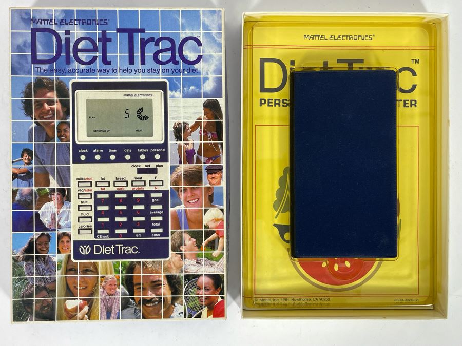 JUST ADDED - New Old Stock Early Mattel Electronics Diet Trac Personal Diet Computer From 1981 With Original Packaging