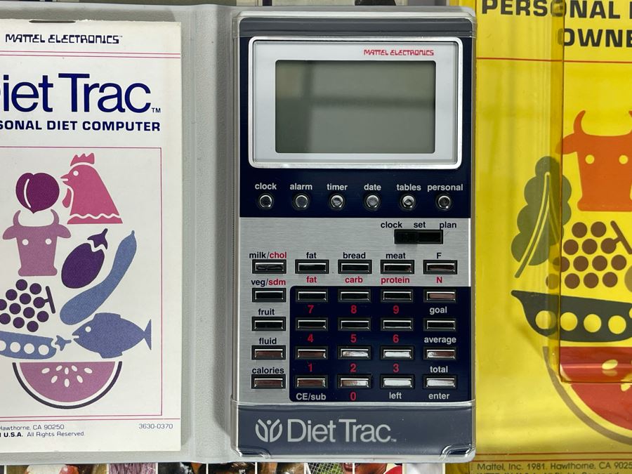 JUST ADDED - New Old Stock Early Mattel Electronics Diet Trac Personal Diet Computer From 1981 With Original Packaging [Photo 5]