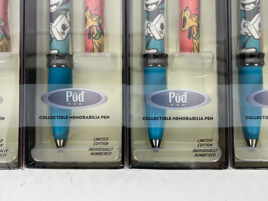 JUST ADDED - Set Of Four Walt Disney’s Mickey Mouse Limited Edition Collectible Pod Pens New Old Stock [Photo 6]