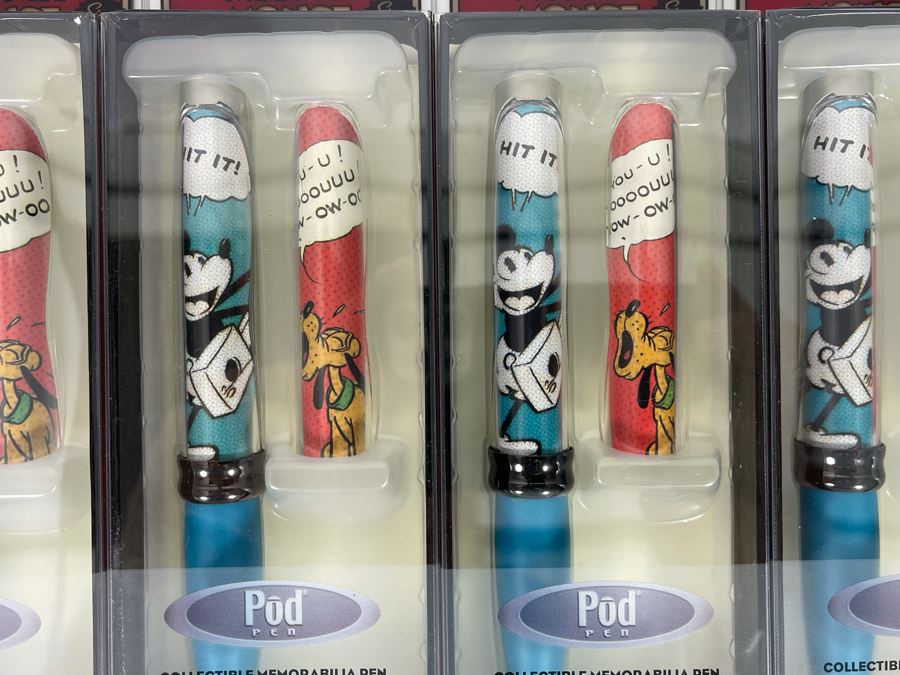 JUST ADDED - Set Of Four Walt Disney’s Mickey Mouse Limited Edition Collectible Pod Pens New Old Stock [Photo 5]