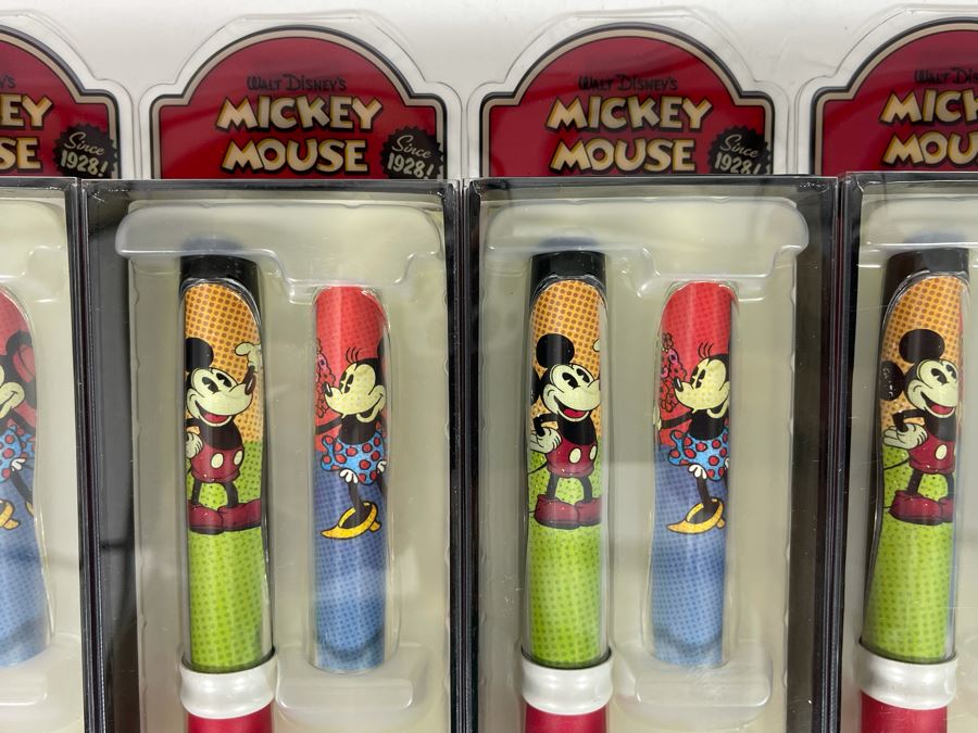 JUST ADDED - Set Of Four Walt Disney’s Mickey Mouse Limited Edition Collectible Pod Pens New Old Stock [Photo 3]