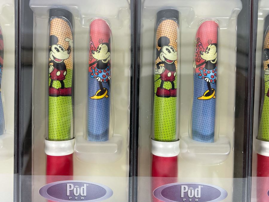 JUST ADDED - Set Of Four Walt Disney’s Mickey Mouse Limited Edition Collectible Pod Pens New Old Stock [Photo 4]