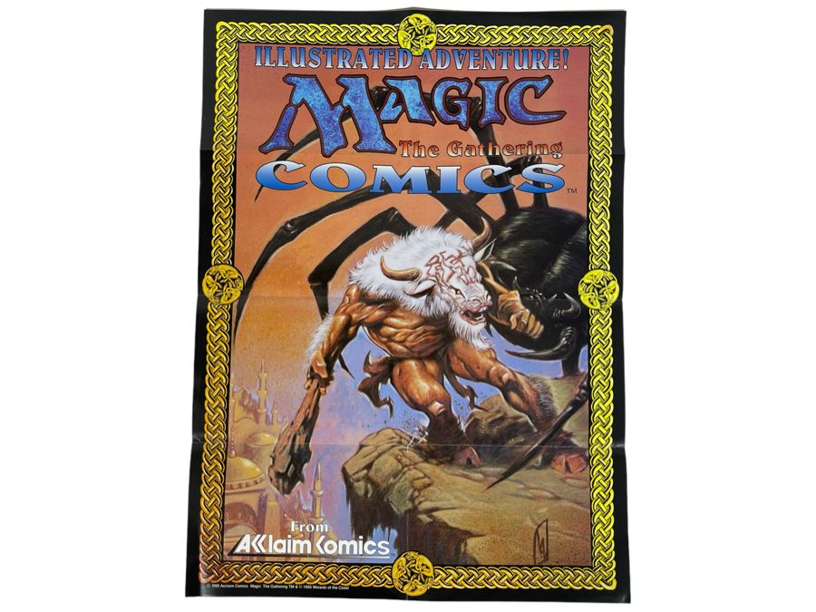 Vintage 1995 Magic The Gathering Comics Poster 19 X 26 [Photo 1]