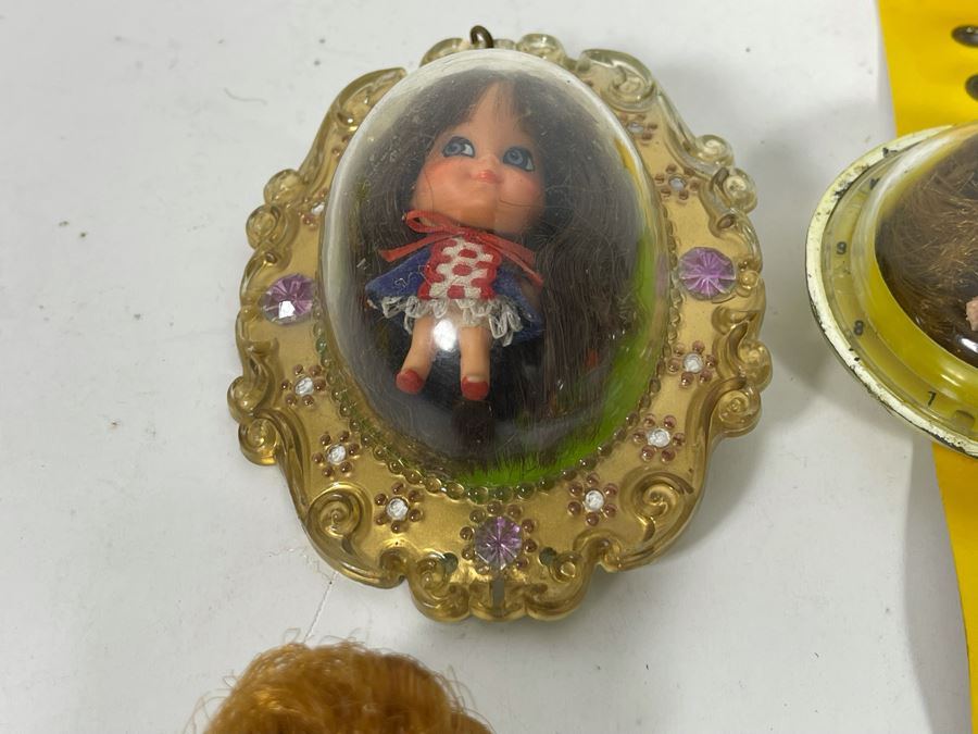 Collection Of Vintage 1960s Mattel Liddle Kiddles Dolls Toys And MEGO Watch - See Photos (One Of Lockets Has Broken Clasp) [Photo 7]