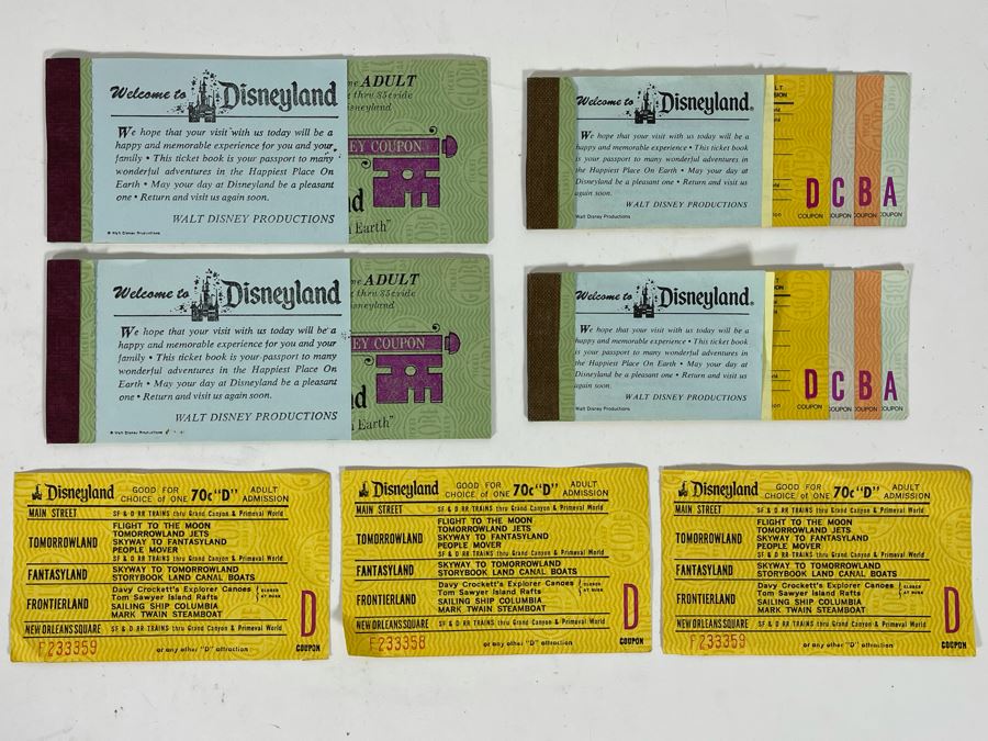 Vintage Disneyland Tickets [Photo 1]