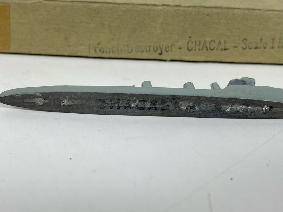 Vintage 1940s Collection Of Comet Metal Products Co Inc Authenticast Lead U.S. Navy Ship Identification Models (Some With Boxes) - See Photos [Photo 27]