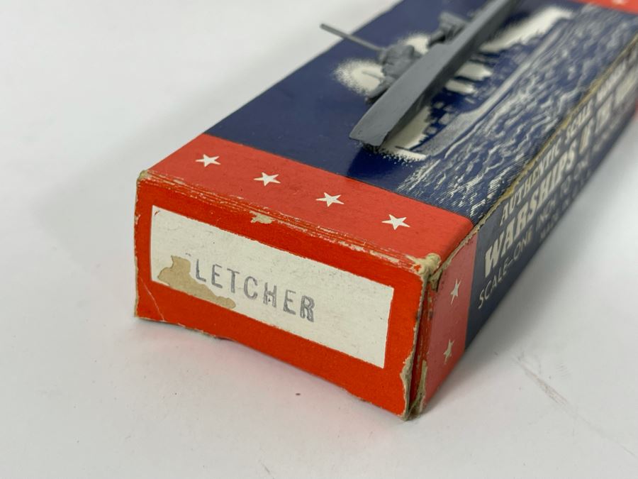 Vintage 1940s Collection Of Comet Metal Products Co Inc Authenticast Lead U.S. Navy Ship Identification Models (Some With Boxes) - See Photos [Photo 34]