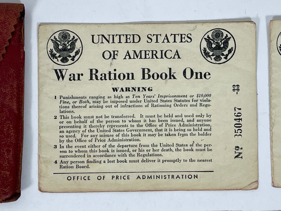 Collection Of Unites States Of America War Ration Books With Stamps Books 1-4 - See Photos [Photo 5]