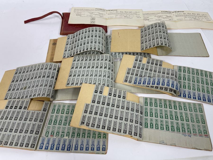 Collection Of Unites States Of America War Ration Books With Stamps Books 1-4 - See Photos [Photo 25]