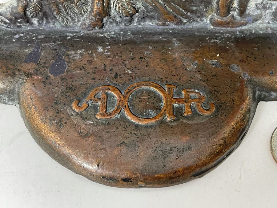 Vintage Copper Adohr Milk Advertising Bookend From Los Angeles 7W X 6H [Photo 4]