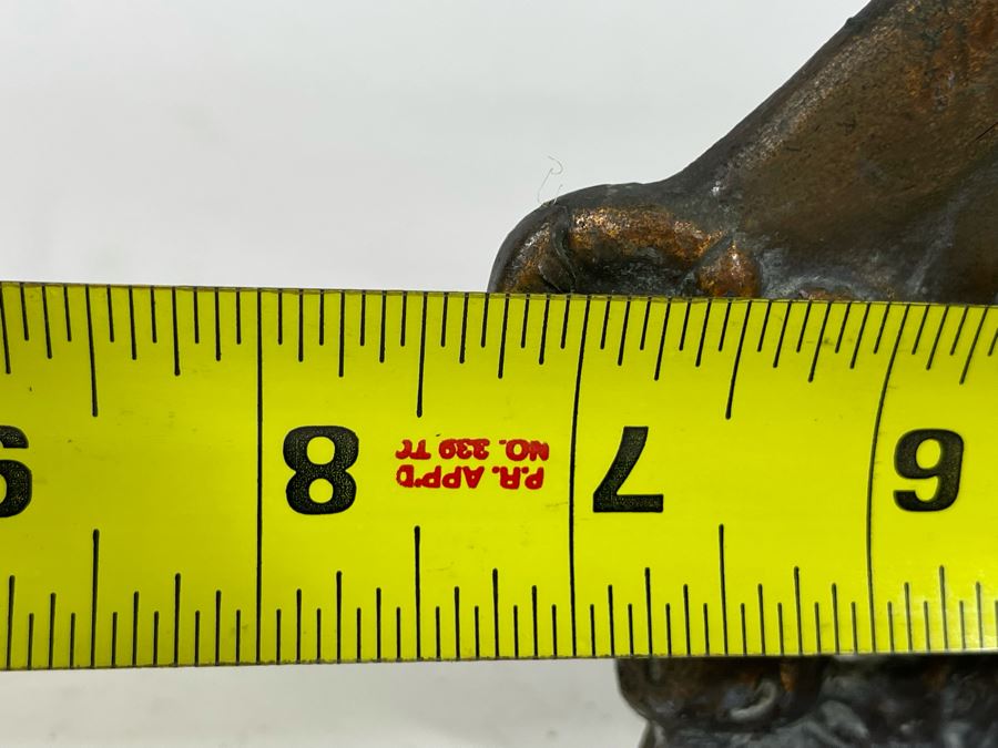 Vintage Copper Adohr Milk Advertising Bookend From Los Angeles 7W X 6H [Photo 9]