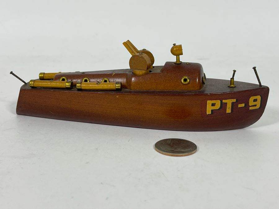 Small Wooden PT-9 Ship Motor Torpedo Boat Model 6.5L [Photo 3]