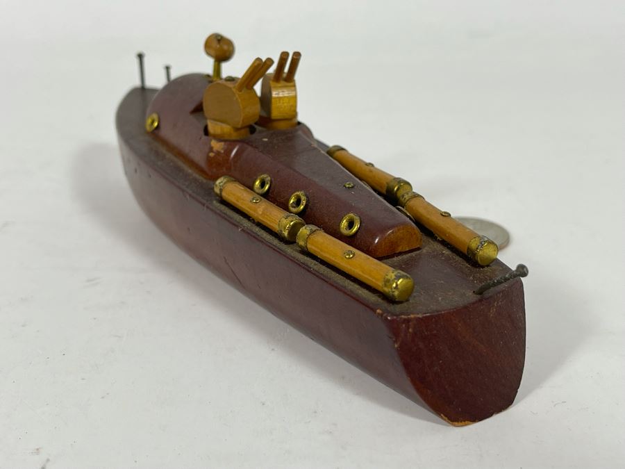 Small Wooden PT-9 Ship Motor Torpedo Boat Model 6.5L