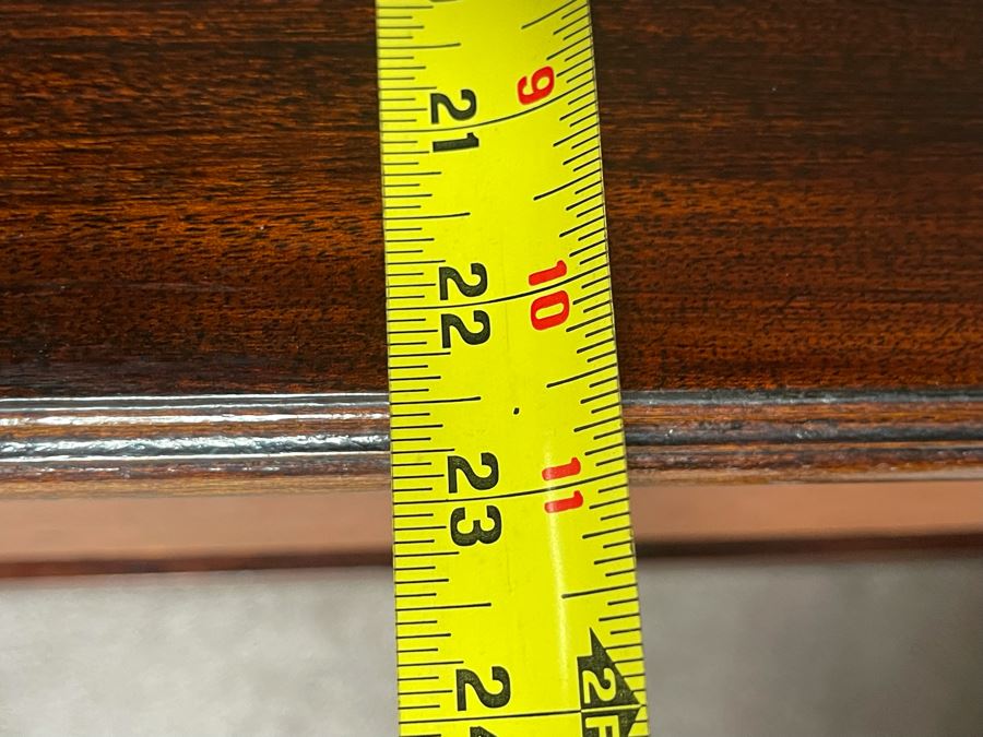 Antique Refurbished Hallway Entry Table With Two Drawers 48W X 23D X 30H [Photo 12]