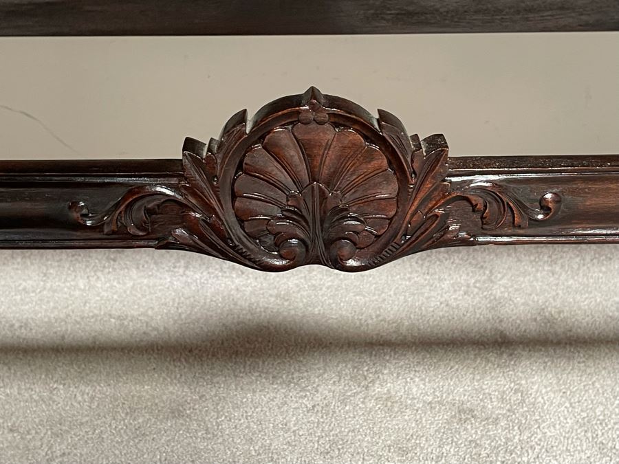 Antique Refurbished Hallway Entry Table With Two Drawers 48W X 23D X 30H [Photo 5]