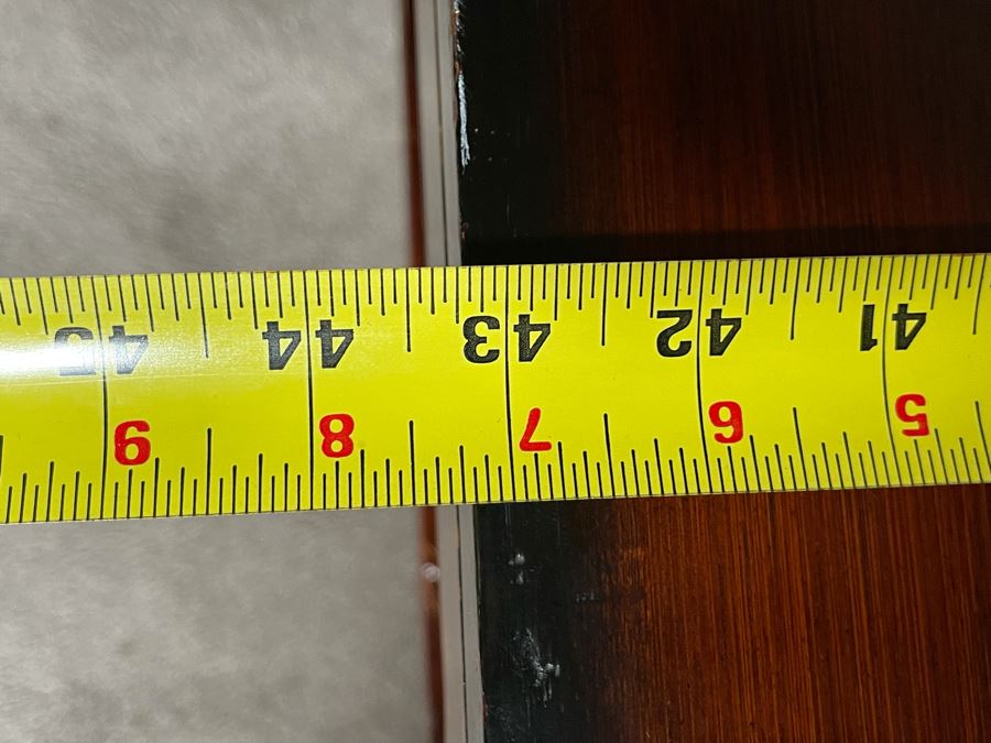 Vintage Chinese Square Coffee Table With Bamboo Top 43W X 17.5H [Photo 12]