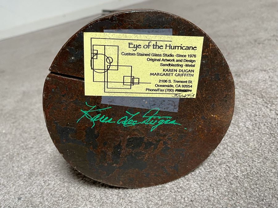 Freestanding Metal Sculpture Signed By Artist Karen Dugan 5’H [Photo 10]