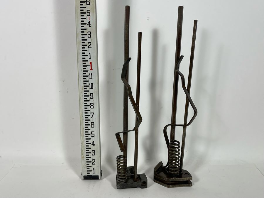 Pair Metal Sculptures Signed By Artist Karen Dugan 4”W X 18”H [Photo 6]
