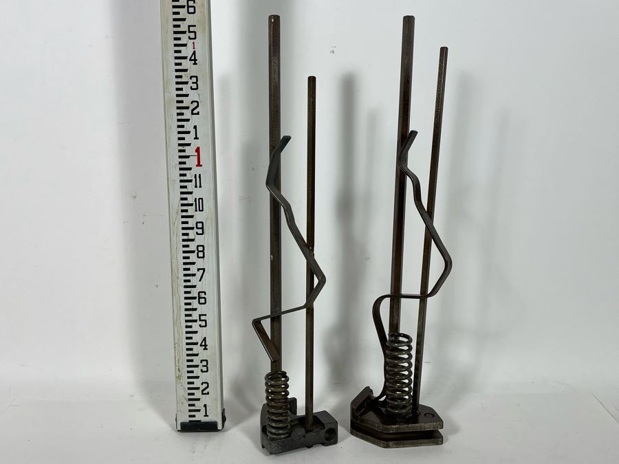 Pair Metal Sculptures Signed By Artist Karen Dugan 4”W X 18”H [Photo 7]