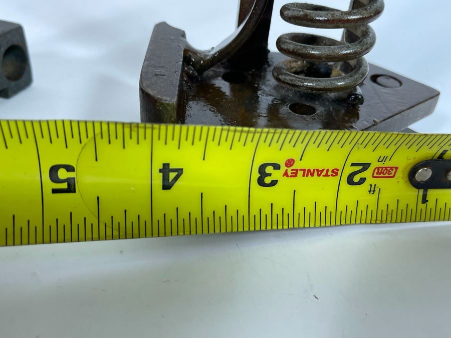 Pair Metal Sculptures Signed By Artist Karen Dugan 4”W X 18”H [Photo 12]