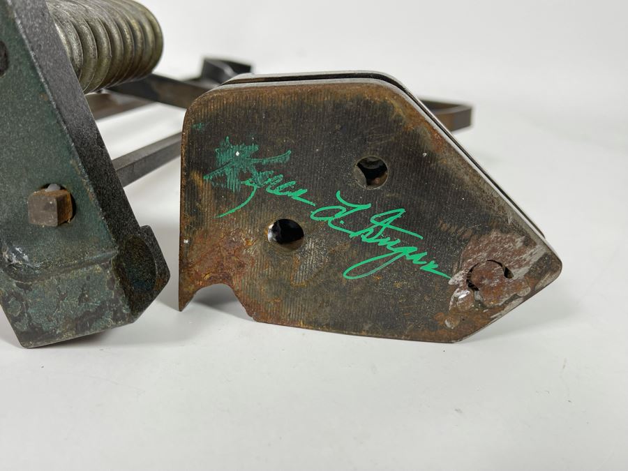 Pair Metal Sculptures Signed By Artist Karen Dugan 4”W X 18”H [Photo 11]