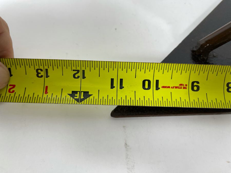 Metal And Glass Sculpture Signed By Artist Karen Dugan 11W X 6D X 25H [Photo 9]