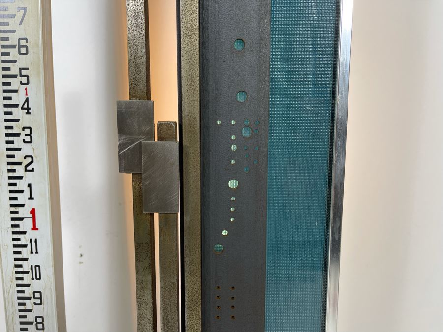 Impressive Metal And Glass Architectural Sculpture Table Lamp By Artist Karen Dugan 8.5W X 30H [Photo 9]