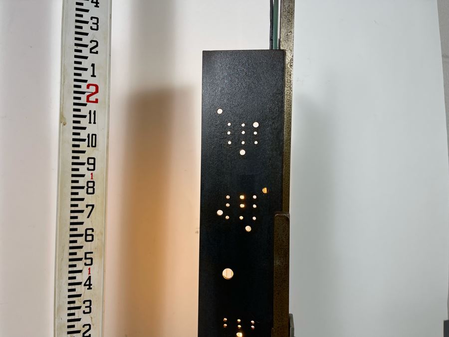 Impressive Metal And Glass Architectural Sculpture Table Lamp By Artist Karen Dugan 8.5W X 30H [Photo 11]