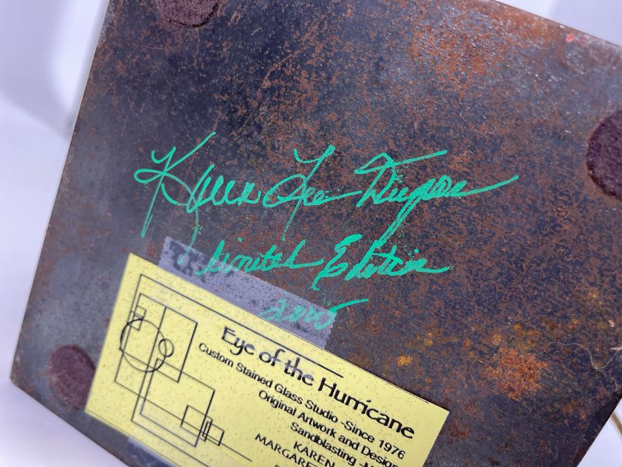 Impressive Metal And Glass Architectural Sculpture Table Lamp By Artist Karen Dugan 8.5W X 30H [Photo 16]