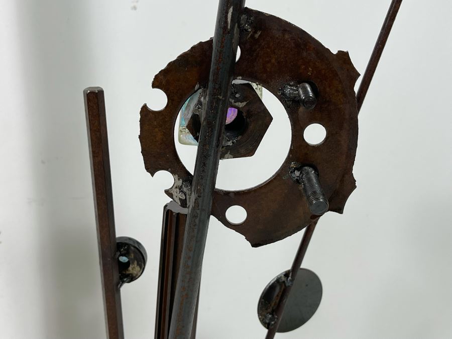 Metal And Art Glass Sculpture By Artist Karen Dugan 14W X 19H [Photo 8]