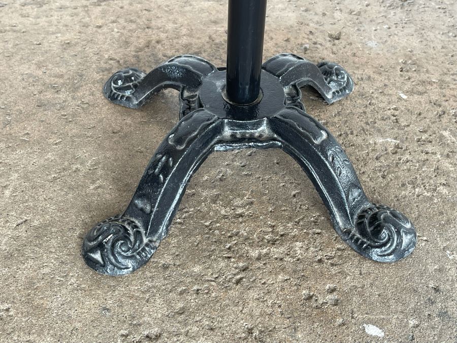 Oak Gumball Machine With Eagle Cast Iron Stand 44H [Photo 7]