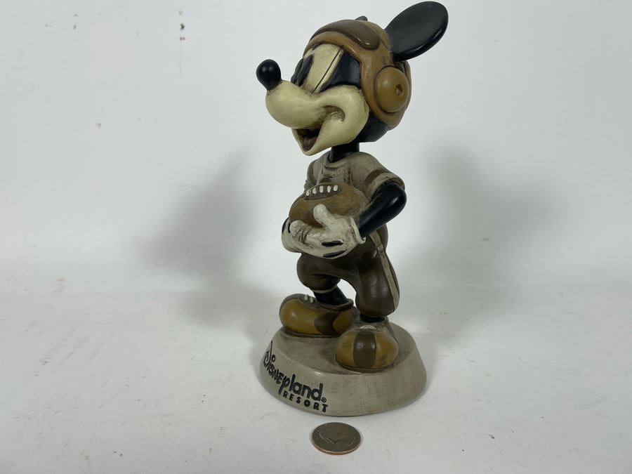 Disneyland Resorts Mickey Mouse Football Player Bobblehead Figurine 8H