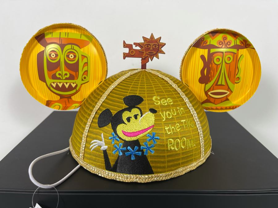 Limited Release Disneyland TIKI Room Mickey Mouse Ears Hat With Box Designed By Shag  [Photo 7]