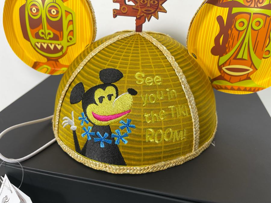 Limited Release Disneyland TIKI Room Mickey Mouse Ears Hat With Box Designed By Shag  [Photo 8]