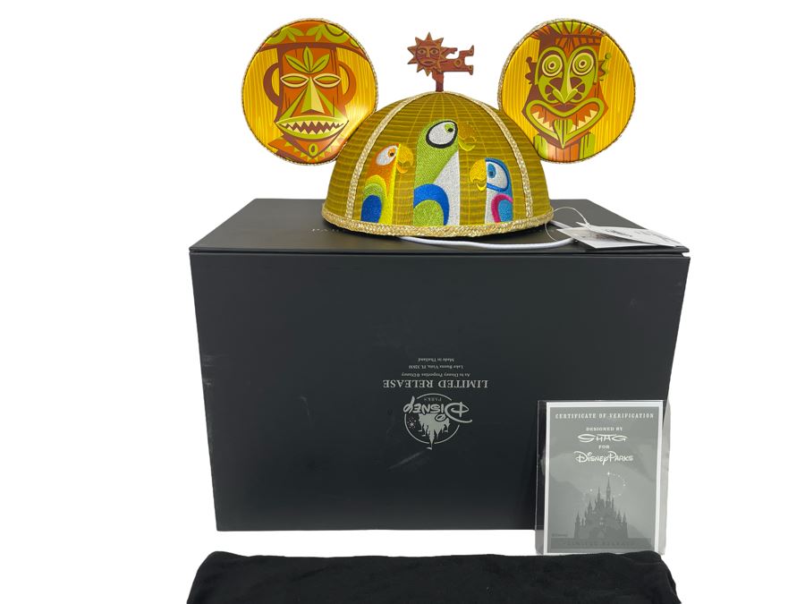 Limited Release Disneyland TIKI Room Mickey Mouse Ears Hat With Box Designed By Shag  [Photo 1]
