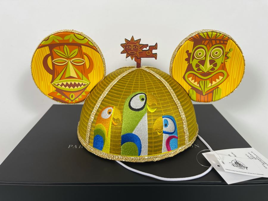 Limited Release Disneyland TIKI Room Mickey Mouse Ears Hat With Box Designed By Shag  [Photo 4]
