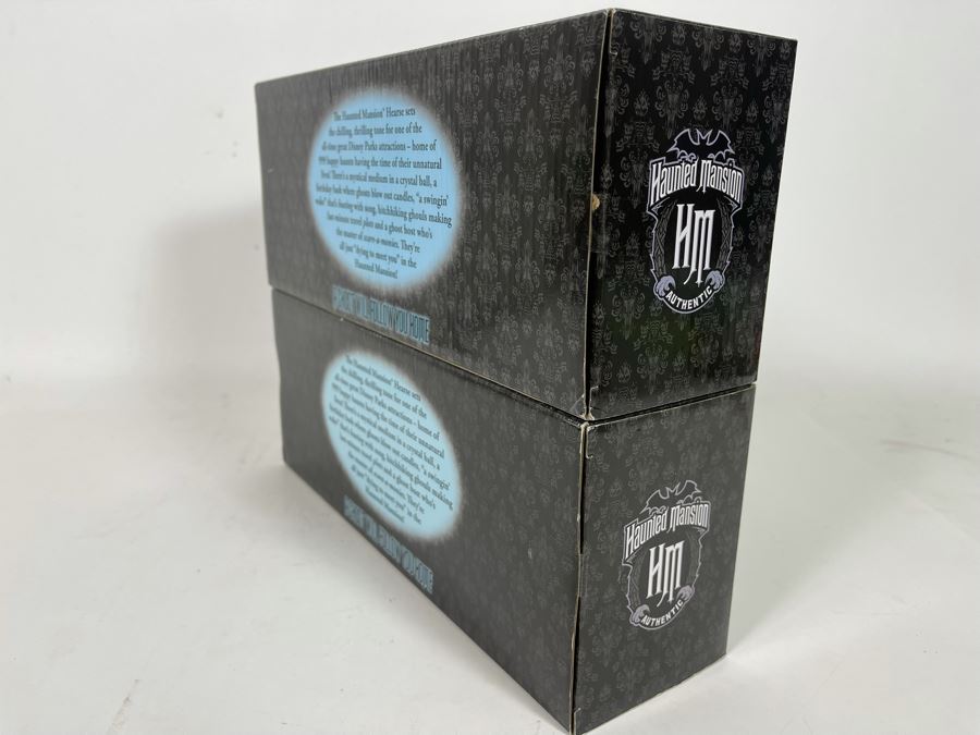 Pair Of Disneyland The Haunted Mansion Die-Cast Metal Hearse Vehicles New In Box White & Black Models [Photo 8]
